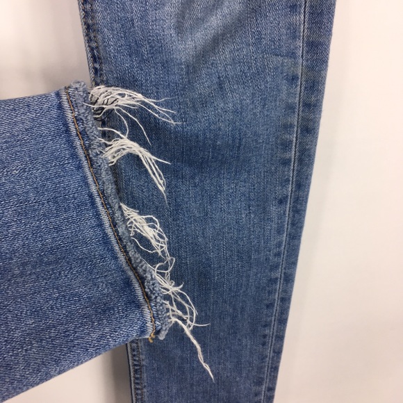 Rag & Bone Jeans Frayed Hem Distressed Skinny - Picture 5 of 8